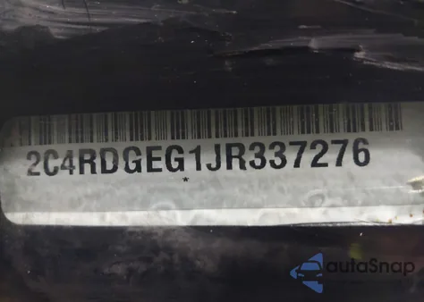 2018 Dodge Grand Caravan Gt z USA, uszkodzony, nr VIN 2C4RDGEG1JR337276